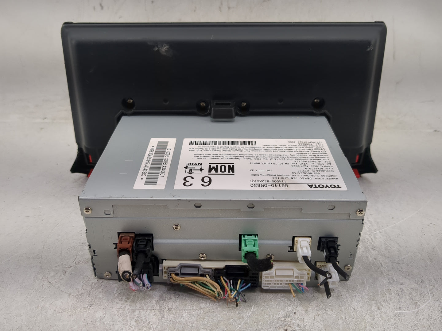 2025 Toyota Rav4 Radio AM FM Cd Player Receiver Replacement P/N:86140-0R630 114000-822A5101 Fits OEM Used Auto Parts - Oemus