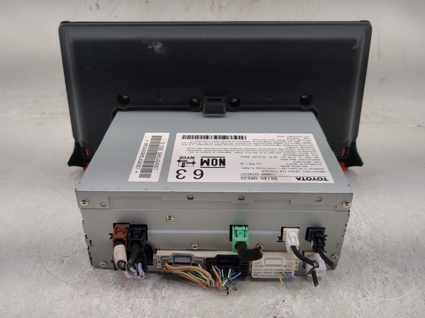 2025 Toyota Rav4 Radio AM FM Cd Player Receiver Replacement P/N:86140-0R630 114000-822A5101 Fits OEM Used Auto Parts - Oemus
