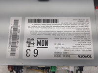 2025 Toyota Rav4 Radio AM FM Cd Player Receiver Replacement P/N:86140-0R630 114000-822A5101 Fits OEM Used Auto Parts - Oemus