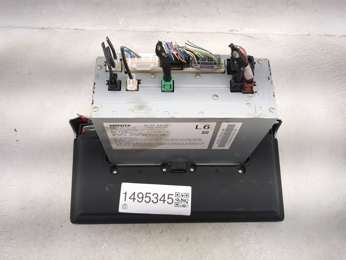 2025 Toyota Rav4 Radio AM FM Cd Player Receiver Replacement P/N:86140-42L60 114000-9591C101 Fits OEM Used Auto Parts - Oemus