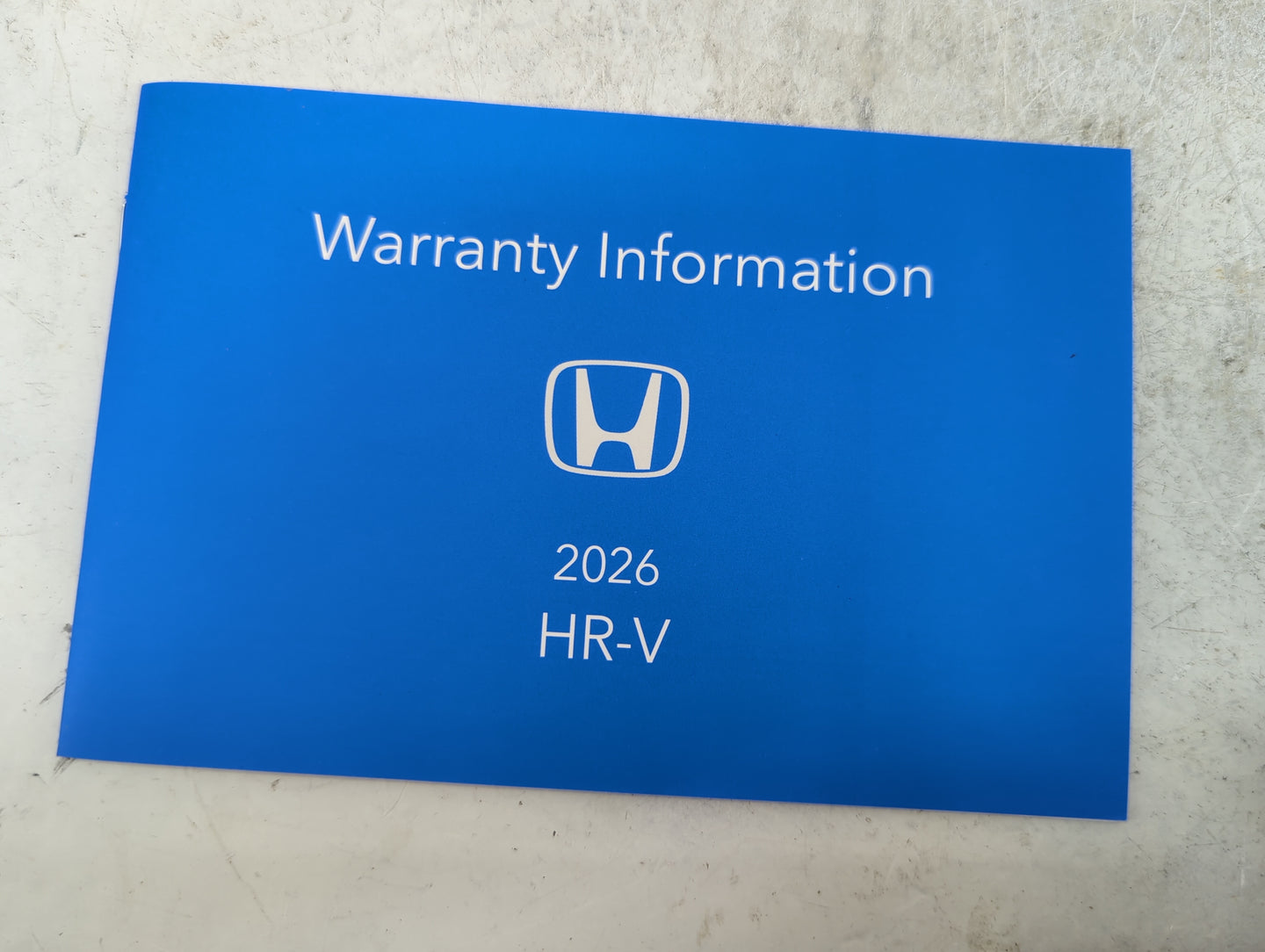 2026 Honda Hr-V Owners Manual Book Guide P/N:00X31-3V0-6300 00X31-H26-8000 OEM Used Auto Parts - Oemusedautoparts1.com