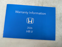 2026 Honda Hr-V Owners Manual Book Guide P/N:00X31-3V0-6300 00X31-H26-8000 OEM Used Auto Parts - Oemusedautoparts1.com