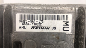 2015 Accord Honda PCM Engine Control Computer ECU ECM PCU OEM P/N:37820-5A1-L73 Fits OEM Used Auto Parts - Oemusedautoparts1.com