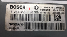 2012 Volvo S60 PCM Engine Control Computer ECU ECM PCU OEM P/N:0 261 209 108 Fits OEM Used Auto Parts - Oemusedautoparts1.com