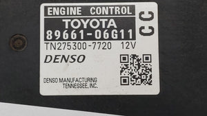 2008-2009 Toyota Camry PCM Engine Control Computer ECU ECM PCU OEM P/N:89661-06G10 89661-06G11 Fits Fits 2008 2009 OEM Used Auto Parts - Oemusedautoparts1.com 