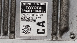 2012-2014 Toyota Camry PCM Engine Control Computer ECU ECM PCU OEM P/N:89661-06K83 89661-06K61 Fits Fits 2012 2013 2014 OEM Used Auto Parts