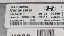 2011 Hyundai Sonata PCM Engine Control Computer ECU ECM PCU OEM P/N:39101-2G660 39101-2G670, 39111-2G670, 39101-2G671 Fits OEM Used Auto Parts