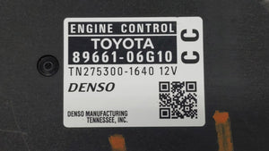 2008-2009 Toyota Camry PCM Engine Control Computer ECU ECM PCU OEM P/N:89661-06G10 89661-06G11 Fits Fits 2008 2009 OEM Used Auto Parts