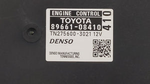 2015 Toyota Sienna PCM Engine Control Computer ECU ECM PCU OEM P/N:89661-08410 Fits Fits 2016 OEM Used Auto Parts