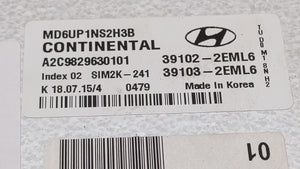 2014-2016 Hyundai Elantra PCM Engine Control Computer ECU ECM PCU OEM P/N:MEC120-010 F1 39102-2EML6 Fits Fits 2014 2015 2016 OEM Used Auto Parts