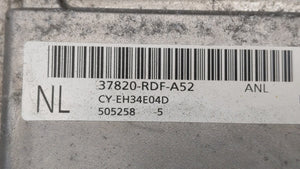 2015-2016 Acura Tlx PCM Engine Control Computer ECU ECM PCU OEM P/N:37820-RDF-A52 37820-RDF-A54, 37820-RDF-A57 Fits Fits 2015 2016 OEM Used Auto Parts - Oemusedautoparts1.com 