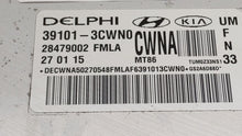 2016-2017 Kia Sorento PCM Engine Control Computer ECU ECM PCU OEM P/N:39101-3CWN0 39101-3CWN1 Fits Fits 2016 2017 OEM Used Auto Parts - Oemusedautoparts1.com 