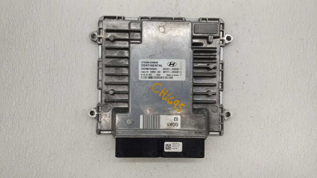 2015-2017 Hyundai Sonata PCM Engine Control Computer ECU ECM PCU OEM P/N:39101-2GGK0 39101-2GGL4 Fits Fits 2015 2016 2017 OEM Used Auto Parts - Oemusedautoparts1.com 