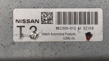 2013-2014 Nissan Altima PCM Engine Control Computer ECU ECM PCU OEM P/N:MEC300-010 D1 MEC300-011 A1 Fits Fits 2013 2014 OEM Used Auto Parts - Oemusedautoparts1.com 