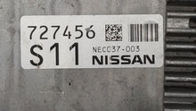 2018-2019 Nissan Pathfinder PCM Engine Control Computer ECU ECM PCU OEM P/N:237F0 9PJ1A BED40A-300, NEC038-076 Fits Fits 2018 2019 OEM Used Auto Parts