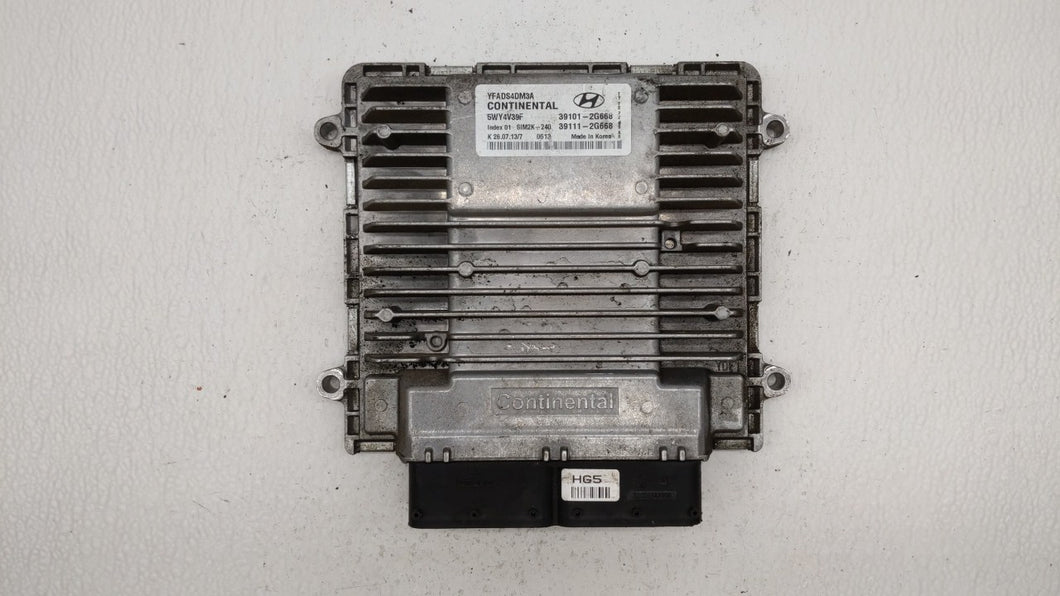 2011-2014 Hyundai Sonata PCM Engine Control Computer ECU ECM PCU OEM P/N:39111-2G668 39101-2G668 Fits Fits 2011 2012 2013 2014 OEM Used Auto Parts - Oemusedautoparts1.com 