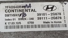 2011-2014 Hyundai Sonata PCM Engine Control Computer ECU ECM PCU OEM P/N:39111-2G668 39101-2G668 Fits Fits 2011 2012 2013 2014 OEM Used Auto Parts - Oemusedautoparts1.com 