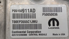 2015-2017 Jeep Renegade PCM Engine Control Computer ECU ECM PCU OEM P/N:P05150911AD P05150911AE Fits Fits 2015 2016 2017 OEM Used Auto Parts - Oemusedautoparts1.com 