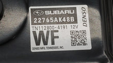 2017 Subaru Legacy PCM Engine Control Computer ECU ECM PCU OEM P/N:22765AK48B 22765AK48D, 22765AK48C, 22765AK48A Fits OEM Used Auto Parts - Oemusedautoparts1.com 