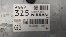 2013-2015 Nissan Sentra PCM Engine Control Computer ECU ECM PCU OEM P/N:BEM404-300 A1 NEC001-666 Fits Fits 2013 2014 2015 OEM Used Auto Parts - Oemusedautoparts1.com 