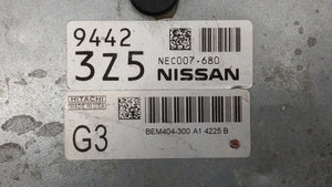 2013-2015 Nissan Sentra PCM Engine Control Computer ECU ECM PCU OEM P/N:BEM404-300 A1 NEC001-666 Fits Fits 2013 2014 2015 OEM Used Auto Parts - Oemusedautoparts1.com 