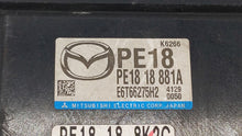 2014 Mazda 3 PCM Engine Control Computer ECU ECM PCU OEM P/N:PAJ8 18 881 PE18 18 881A Fits OEM Used Auto Parts - Oemusedautoparts1.com 