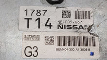 2013-2015 Nissan Sentra PCM Engine Control Computer ECU ECM PCU OEM P/N:BEM404-300 A1 NEC001-666 Fits Fits 2013 2014 2015 OEM Used Auto Parts - Oemusedautoparts1.com 