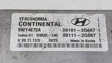 2011-2014 Hyundai Sonata PCM Engine Control Computer ECU ECM PCU OEM P/N:39101-2G667 39111-2G667 Fits Fits 2011 2012 2013 2014 OEM Used Auto Parts