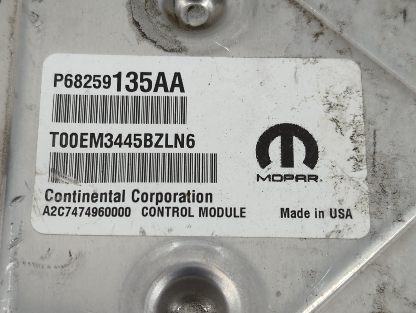 2016-2019 Dodge Journey PCM Engine Control Computer ECU ECM PCU OEM P/N:P68274648AC Fits Fits 2016 2017 2018 2019 OEM Used A