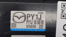 2014 Mazda 6 PCM Engine Control Computer ECU ECM PCU OEM P/N:PY1D 18 881E PY9V 18 881 Fits OEM Used Auto Parts - Oemusedautoparts1.com 