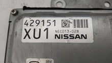 2013-2015 Nissan Sentra PCM Engine Control Computer ECU ECM PCU OEM P/N:BEM404-300 A1 NEC001-666 Fits Fits 2013 2014 2015 OEM Used Auto Parts - Oemusedautoparts1.com 