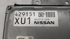 2013-2015 Nissan Sentra PCM Engine Control Computer ECU ECM PCU OEM P/N:BEM404-300 A1 NEC001-666 Fits Fits 2013 2014 2015 OEM Used Auto Parts - Oemusedautoparts1.com 