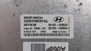 2011-2013 Hyundai Elantra PCM Engine Control Computer ECU ECM PCU OEM P/N:39102-2EMN2 39103-2EMN2 Fits Fits 2011 2012 2013 OEM Used Auto Parts - Oemusedautoparts1.com 