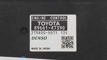 2011 Toyota Prius PCM Engine Control Computer ECU ECM PCU OEM P/N:89661-47390 89681-47211 Fits OEM Used Auto Parts - Oemusedautoparts1.com 