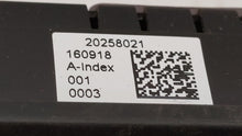 2016-2017 Mini Cooper Clubman Climate Control Module Temperature AC/Heater Replacement P/N:20258021 Fits 2016 2017 OEM Used Auto Parts