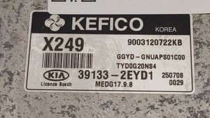 2016 Kia Forte PCM Engine Control Computer ECU ECM PCU OEM P/N:39133-2EYD1 39133-2EYB7 Fits OEM Used Auto Parts - Oemusedautoparts1.com 