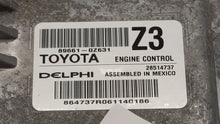 2016 Toyota Corolla PCM Engine Control Computer ECU ECM PCU OEM P/N:89661-0Z631 89661-0Z630 Fits OEM Used Auto Parts