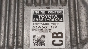 2014 Toyota Camry PCM Engine Control Computer ECU ECM PCU OEM P/N:89661-06K83 89661-06K84 Fits OEM Used Auto Parts - Oemusedautoparts1.com 