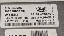 2011 Hyundai Sonata PCM Engine Control Computer ECU ECM PCU OEM P/N:39101-2G665 39111-2G665 Fits OEM Used Auto Parts - Oemusedautoparts1.com 