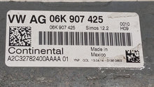 2014 Volkswagen Jetta PCM Engine Control Computer ECU ECM PCU OEM P/N:06K 906 070 C 06K 907 425, 06K 906 070 F Fits OEM Used Auto Parts - Oemusedautoparts1.com 