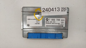 2006 Bmw X5 PCM Engine Control Computer ECU ECM PCU OEM P/N:7552700 7 552 700 Fits OEM Used Auto Parts - Oemusedautoparts1.com 