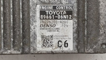 2016-2017 Toyota Camry PCM Engine Control Computer ECU ECM PCU OEM P/N:89661-06N12 89661-06N11 Fits Fits 2016 2017 OEM Used Auto Parts - Oemusedautoparts1.com 