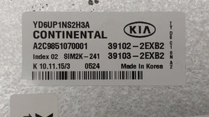 2016 Kia Forte PCM Engine Control Computer ECU ECM PCU OEM P/N:39106-2XA2 39102-2EXB2, 39103-2EXB2 Fits OEM Used Auto Parts - Oemusedautoparts1.com 