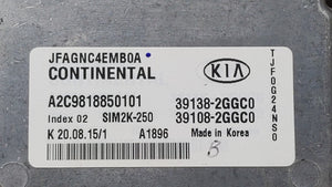 2016-2018 Kia Optima PCM Engine Control Computer ECU ECM PCU OEM P/N:39138-2GGC1 39108-2GGC1, 39138-2GGC0 Fits Fits 2016 2017 2018 OEM Used Auto Parts - Oemusedautoparts1.com 