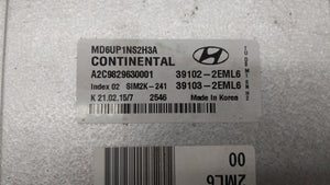 2014-2016 Hyundai Elantra Motor Computadora Ecu Pcm Ecm Pcu OEM 240671