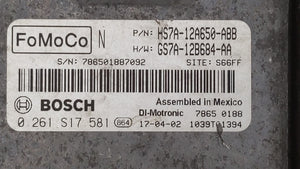 2017-2019 Ford Fusion PCM Engine Control Computer ECU ECM PCU OEM P/N:KS7A-12A650-BCA HS7A-12A650-ABB Fits Fits 2017 2018 2019 OEM Used Auto Parts - Oemusedautoparts1.com 