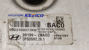 2019 Kia Rio PCM Engine Control Computer ECU ECM PCU OEM P/N:39199-2BAC0 Fits OEM Used Auto Parts - Oemusedautoparts1.com 