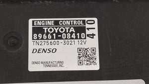 2015 Toyota Sienna PCM Engine Control Computer ECU ECM PCU OEM P/N:89661-08410 Fits Fits 2016 OEM Used Auto Parts - Oemusedautoparts1.com 