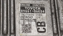 2014 Toyota Camry PCM Engine Control Computer ECU ECM PCU OEM P/N:89661-06K84 Fits OEM Used Auto Parts