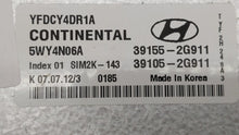 2011-2015 Hyundai Sonata PCM Engine Control Computer ECU ECM PCU OEM P/N:39155-2G912 39105-2G912 Fits OEM Used Auto Parts - Oemusedautoparts1.com 